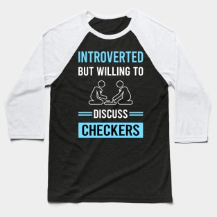 Introverted Checkers Baseball T-Shirt